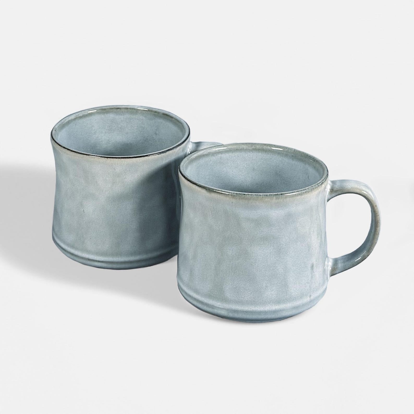 Set of 2, Terra Fusion 600ml Reactive Glazed Ceramic Mugs | Unique Coffee & Tea Mugs |
