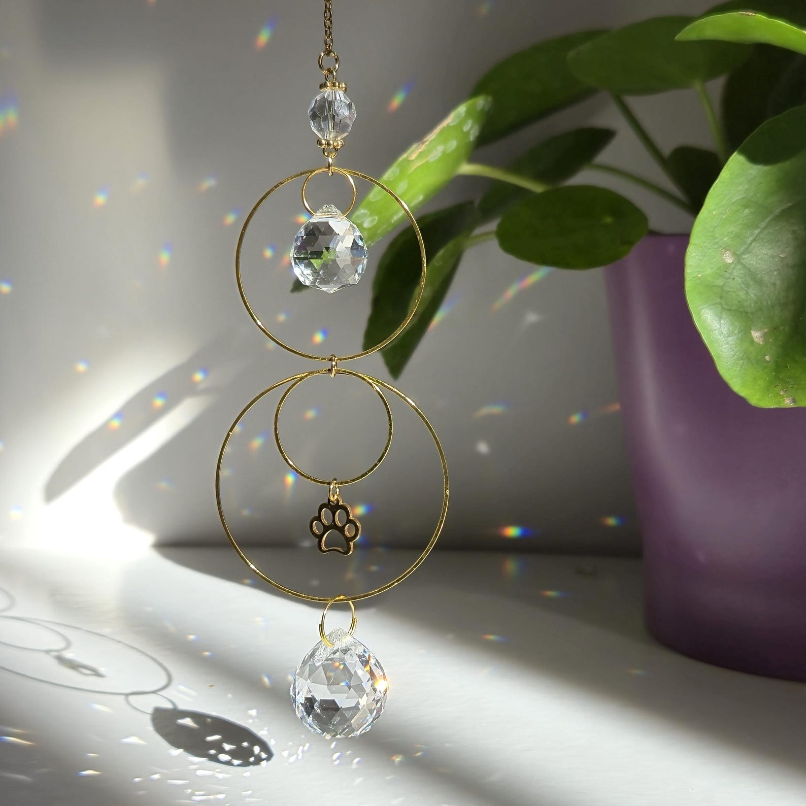 Suncatcher MEMORIES – Hanging Feng Shui Crystal