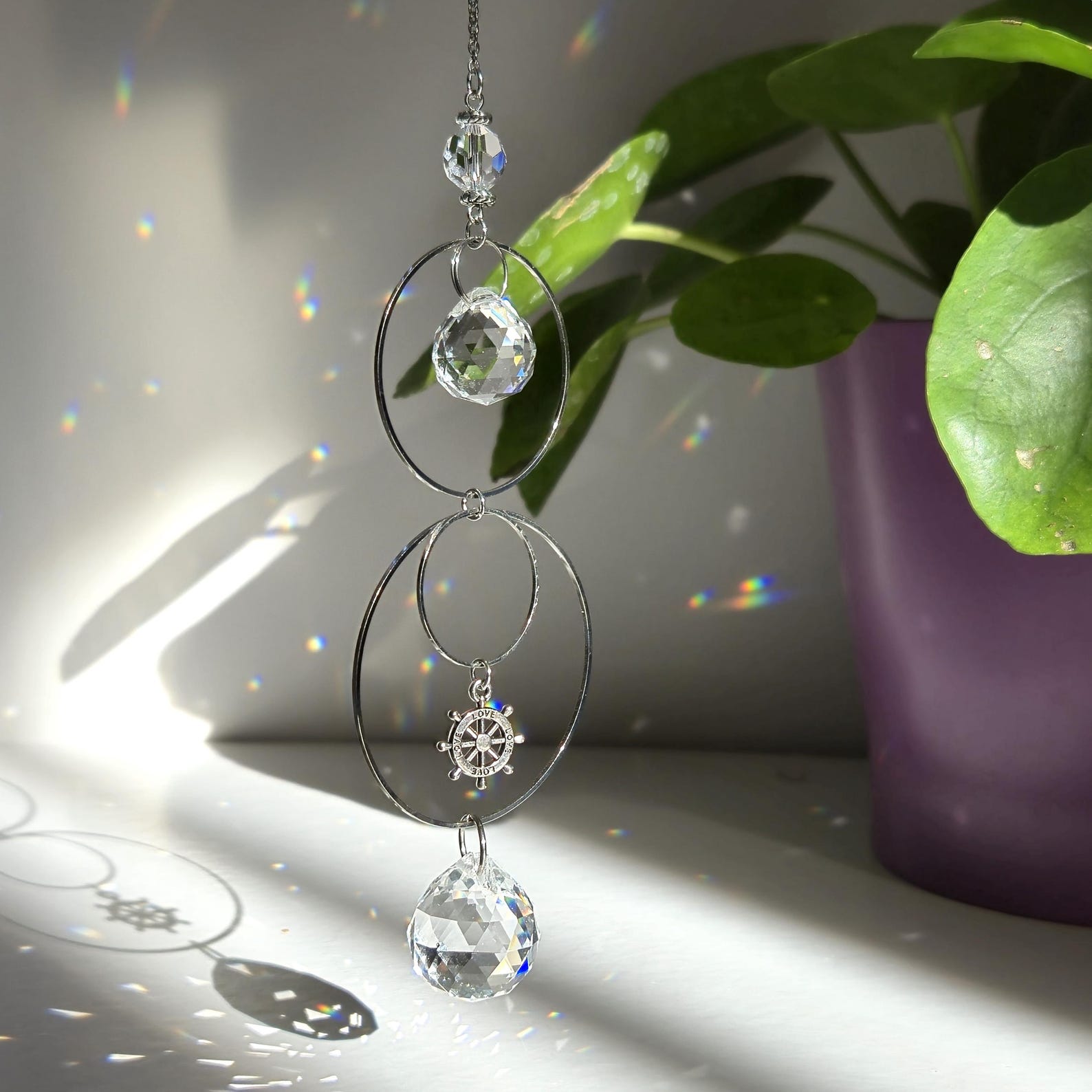 Mini Steel Suncatcher MILA – Well-being and Luminous Decoration