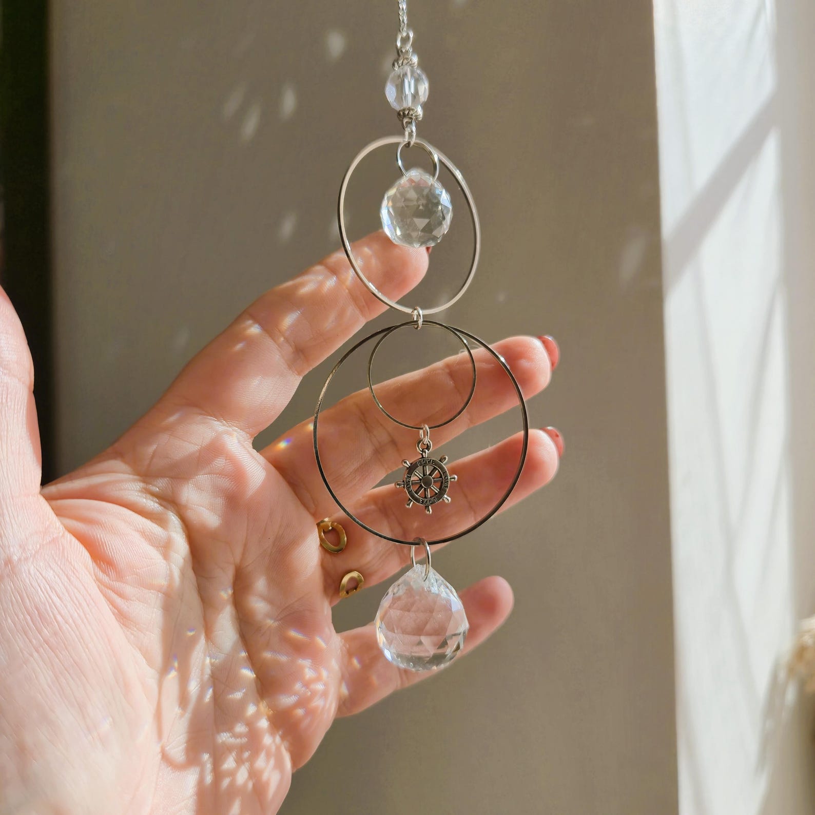 Mini Steel Suncatcher MILA – Well-being and Luminous Decoration