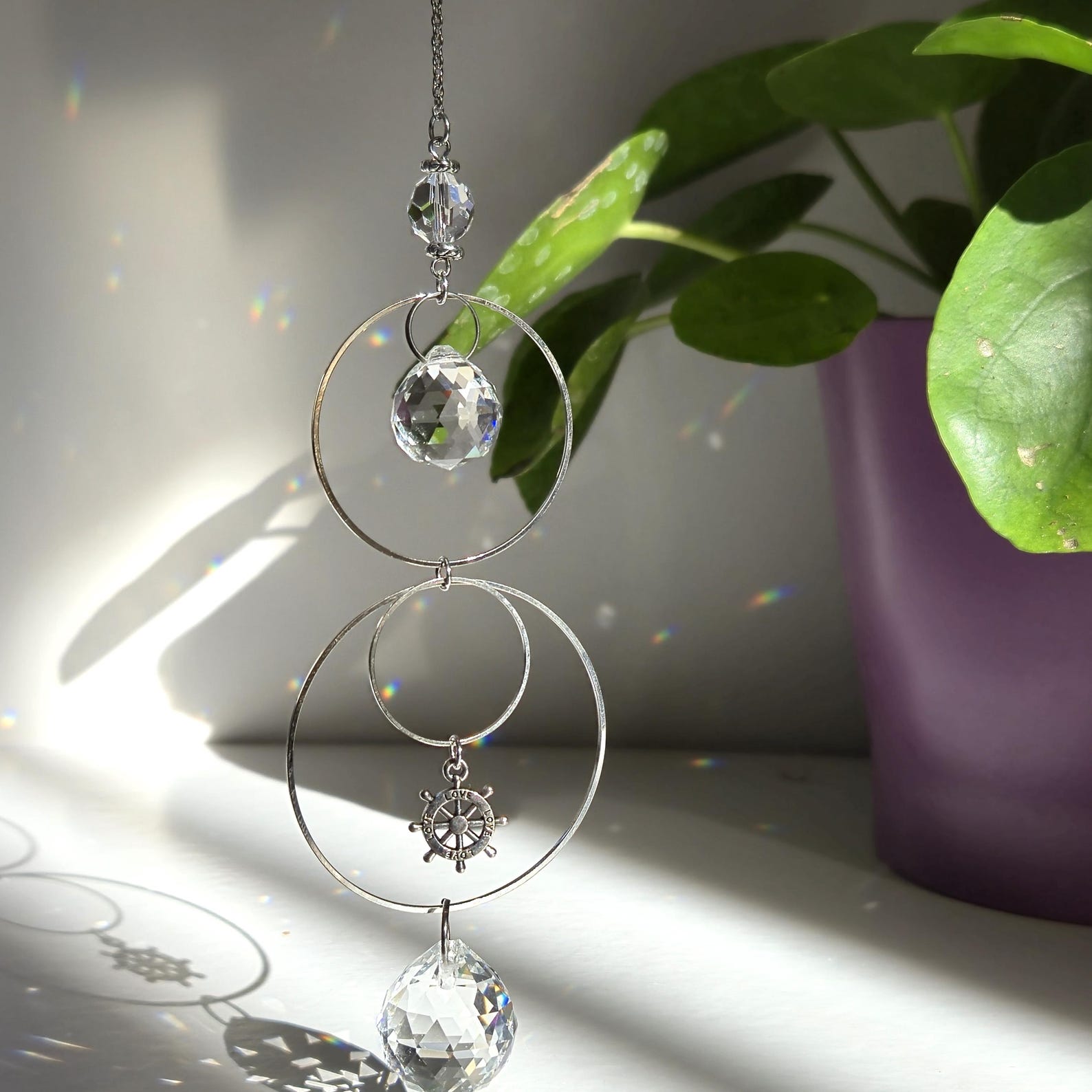 Mini Steel Suncatcher MILA – Well-being and Luminous Decoration