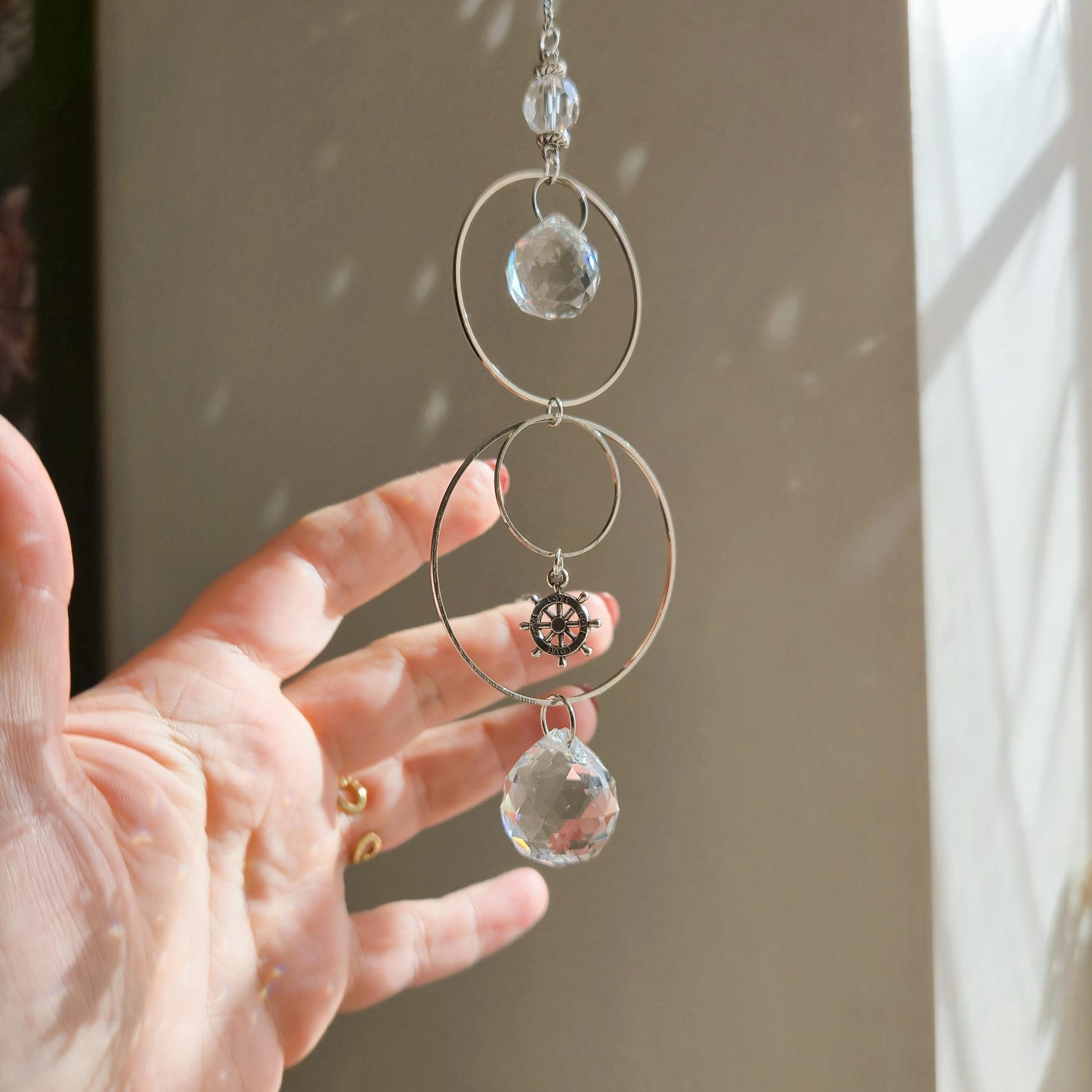 Mini Steel Suncatcher MILA – Well-being and Luminous Decoration