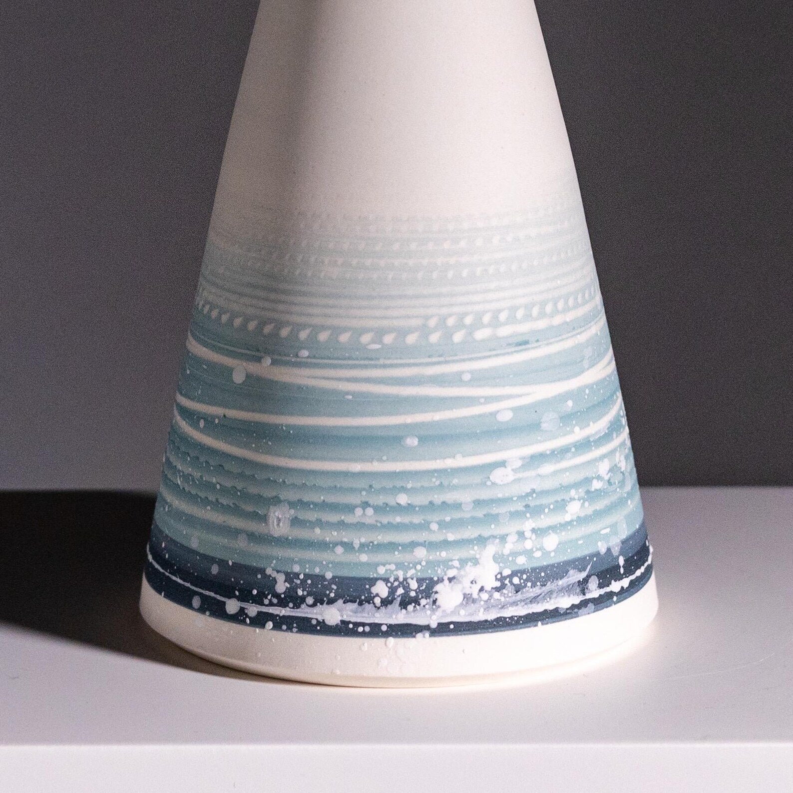 Handcrafted Porcelain Bud Vase | Contemporary Flower Holder|