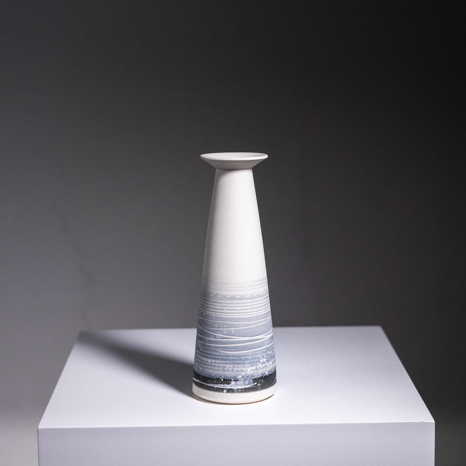 Modern Handmade Porcelain Vase | Bud Vase | Seascape |