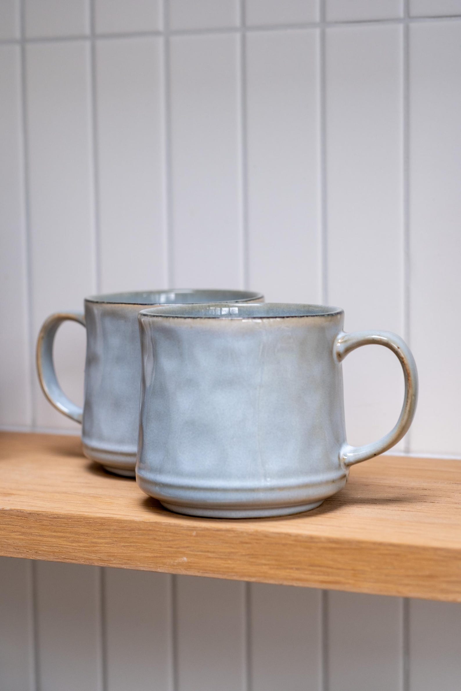 Set of 2, Terra Fusion 600ml Reactive Glazed Ceramic Mugs | Unique Coffee & Tea Mugs |
