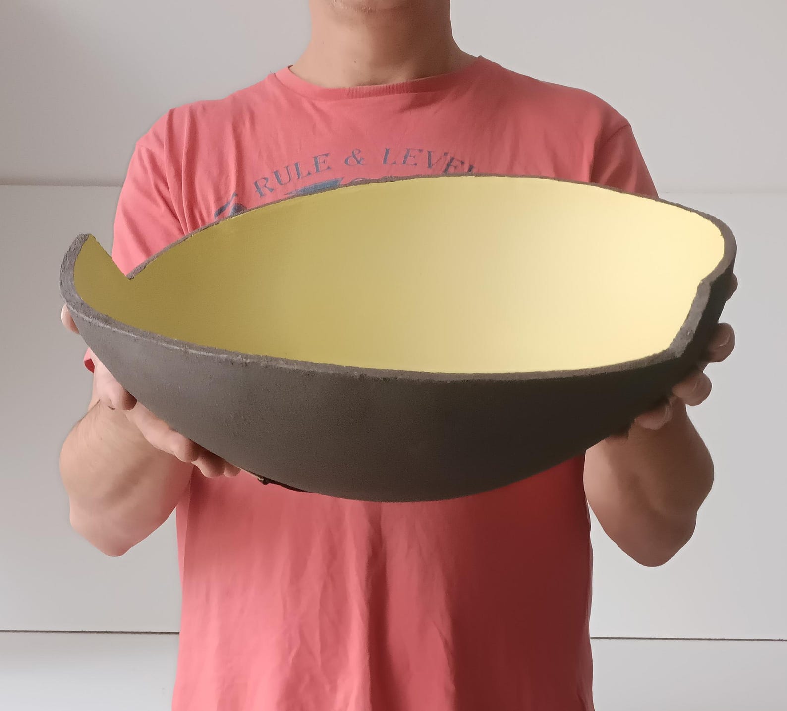 Modern extra large handmade centerpiece fruit bowl
