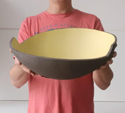 Modern extra large handmade centerpiece fruit bowl