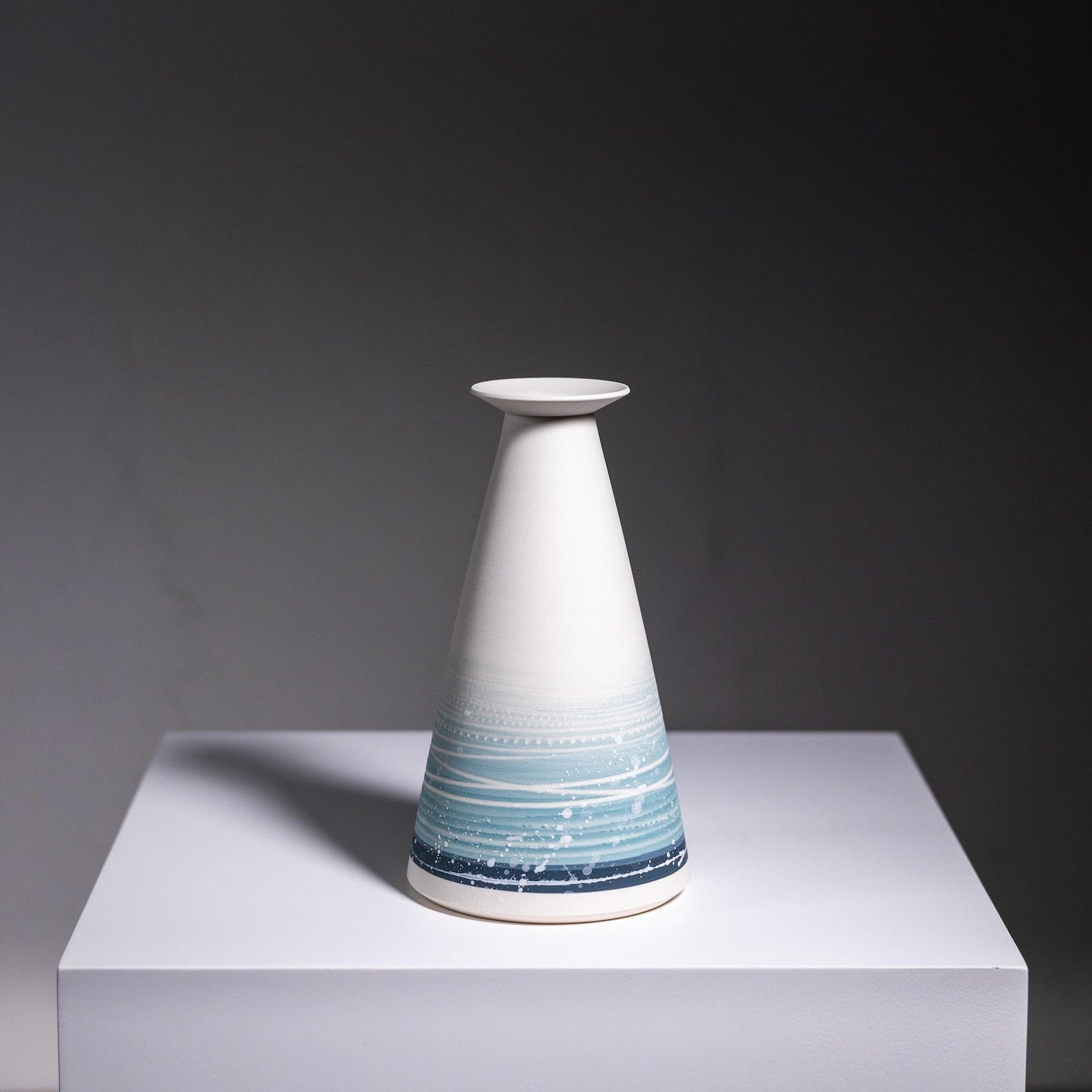 Handcrafted Porcelain Bud Vase | Contemporary Flower Holder|