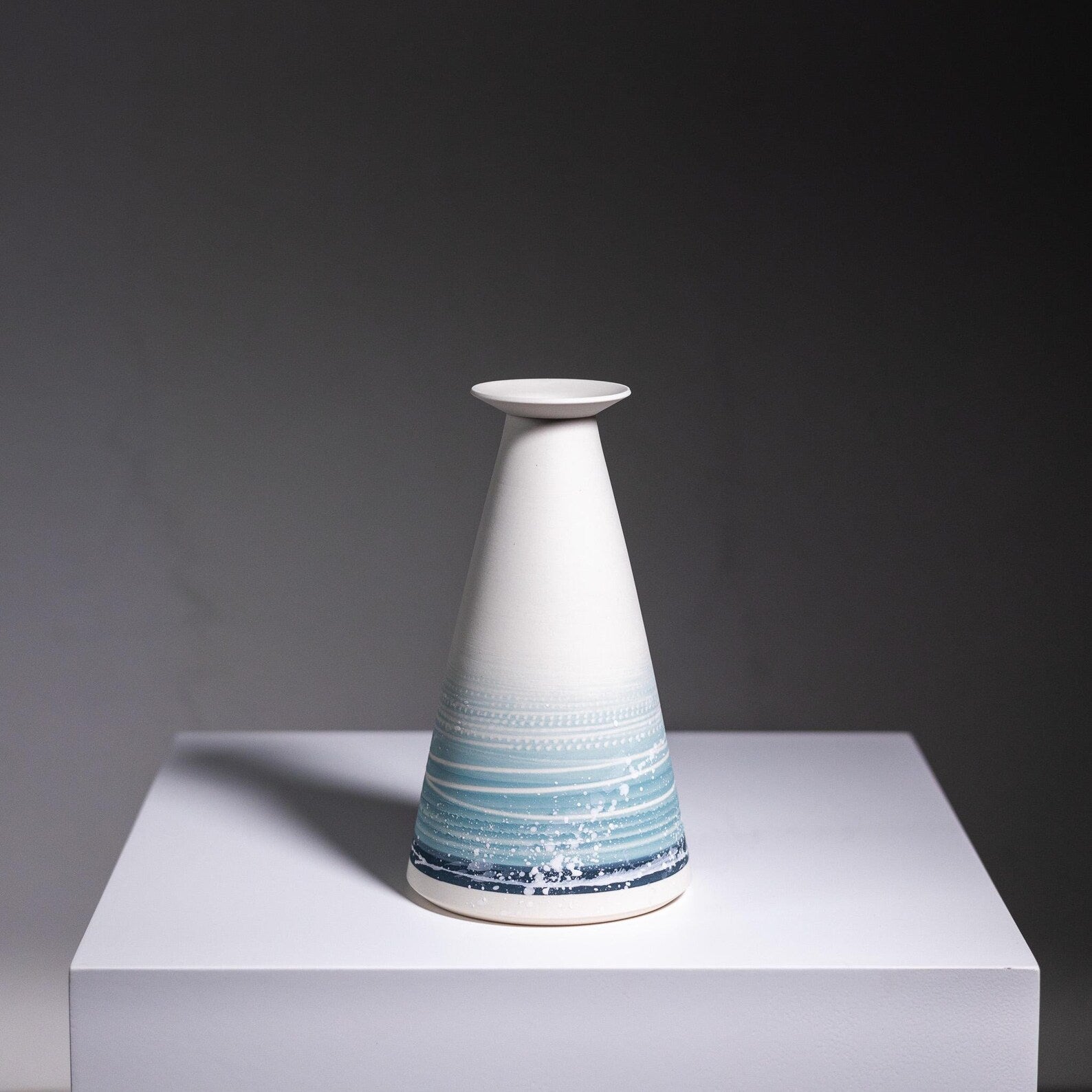Handcrafted Porcelain Bud Vase | Contemporary Flower Holder|