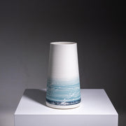 Handmade Porcelain Flower Vase | Christmas Gift | Seascape Design |