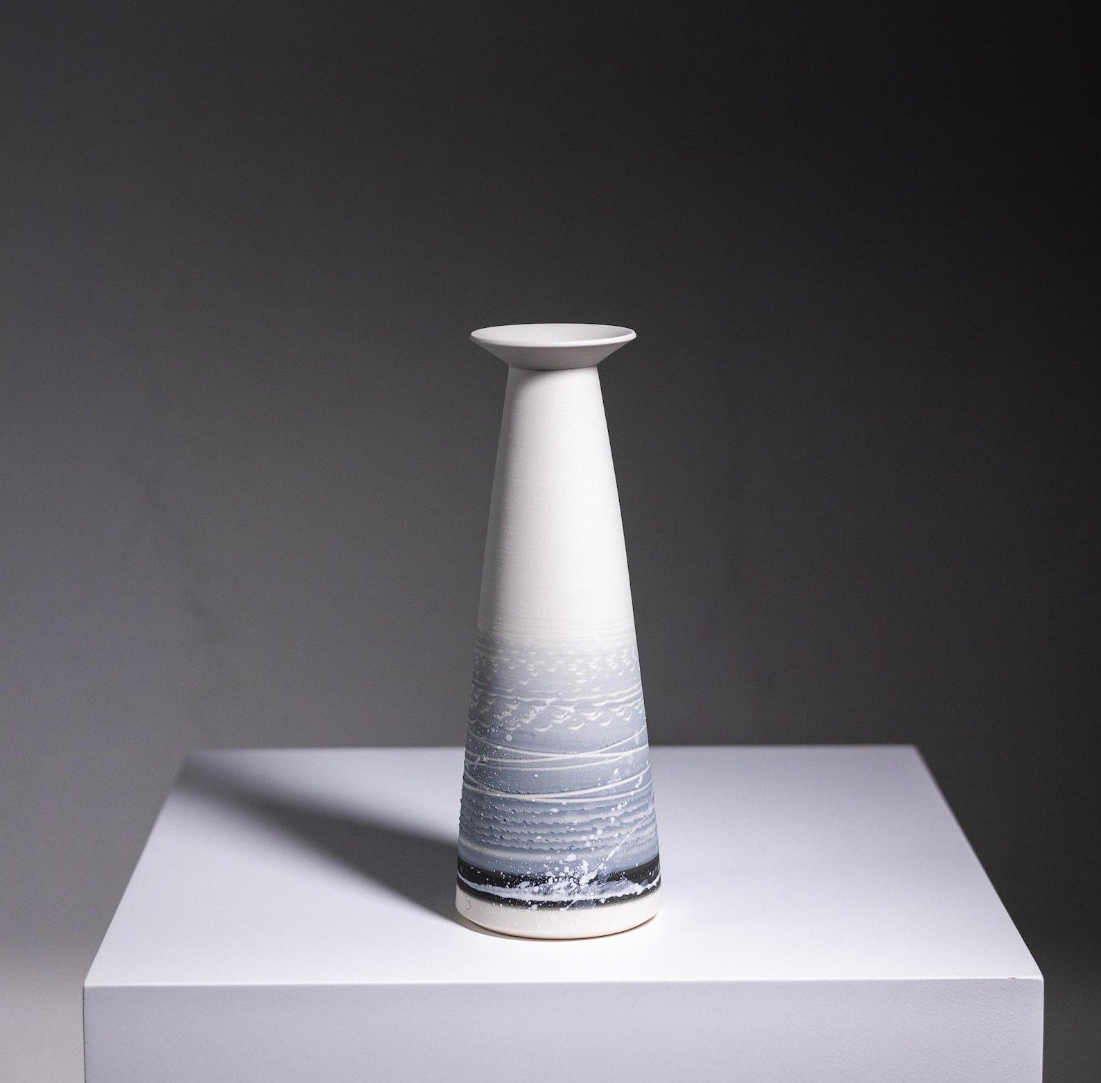 Modern Handmade Porcelain Vase | Bud Vase | Seascape |