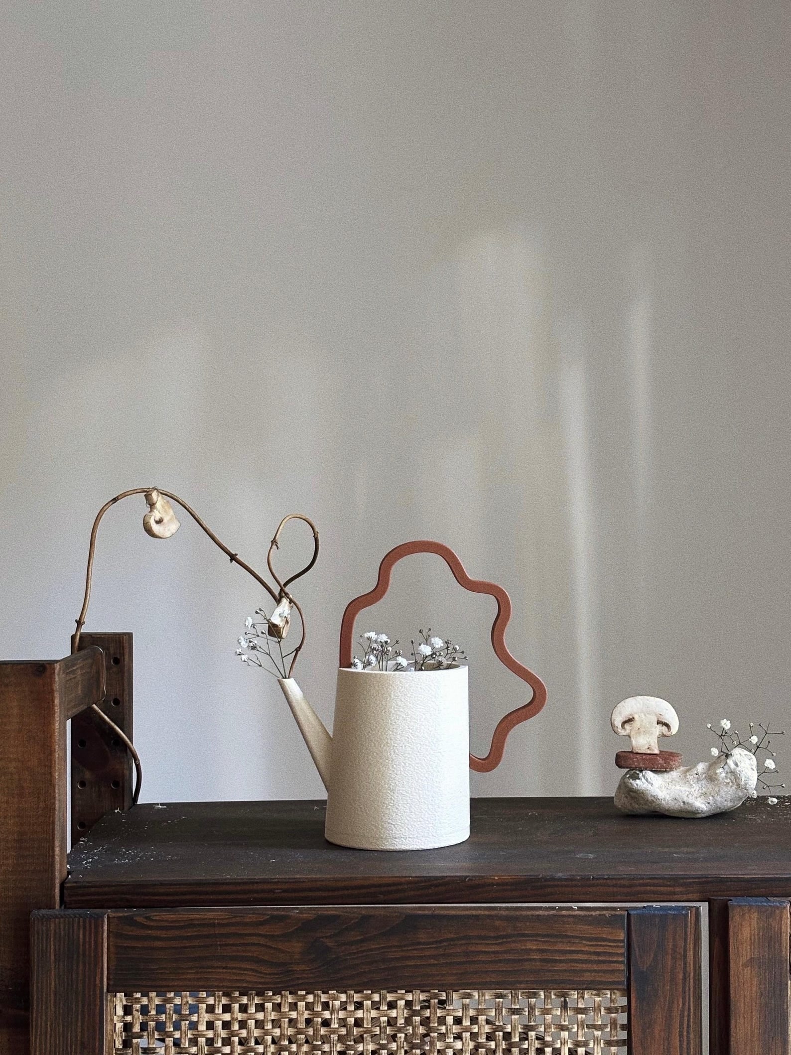 Ede | Beige | 3D Printed Mini Watering Can | Eco Friendly |