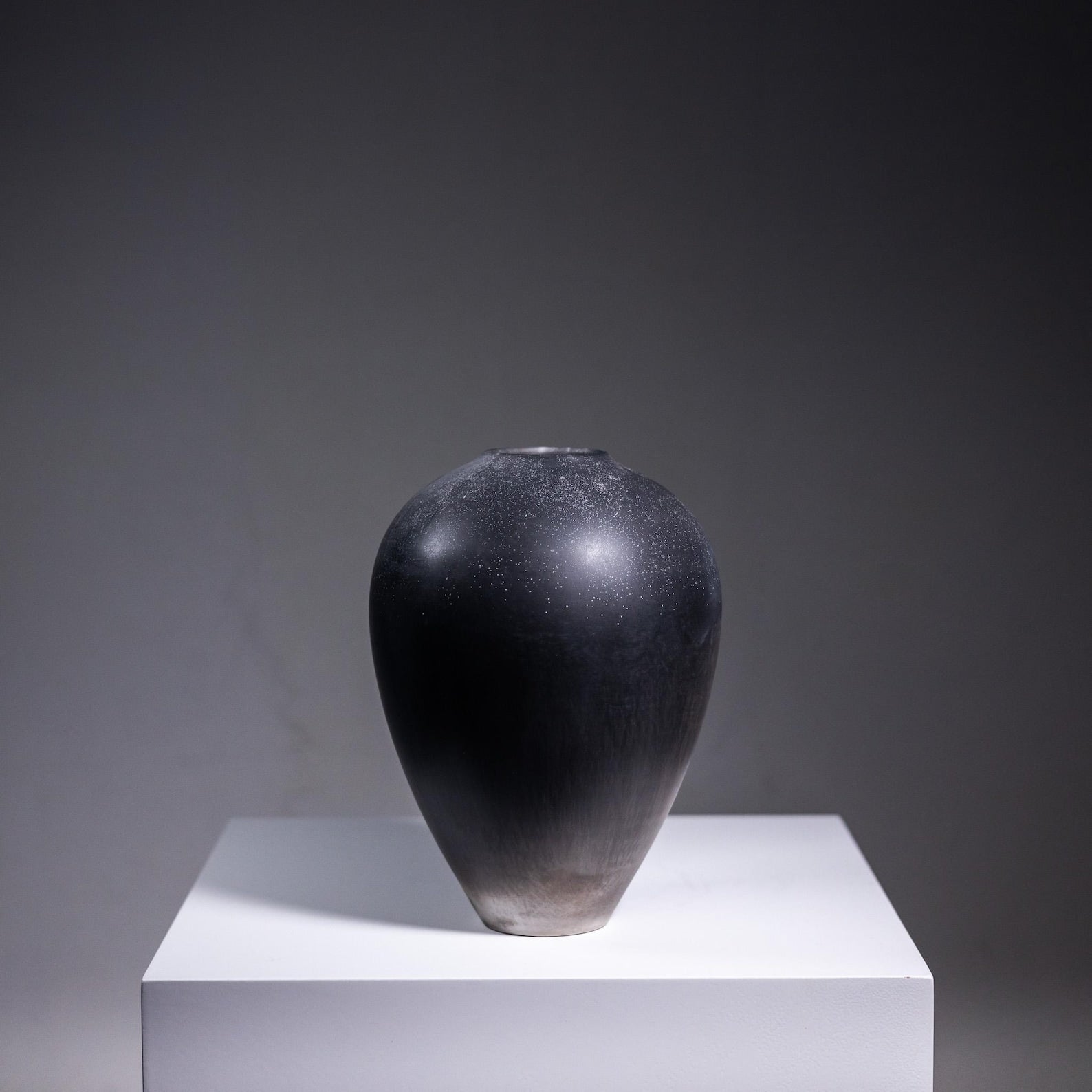 Smoke Fired Porcelain Vase | Handmade Mini Moon Jar | One Of A Kind |