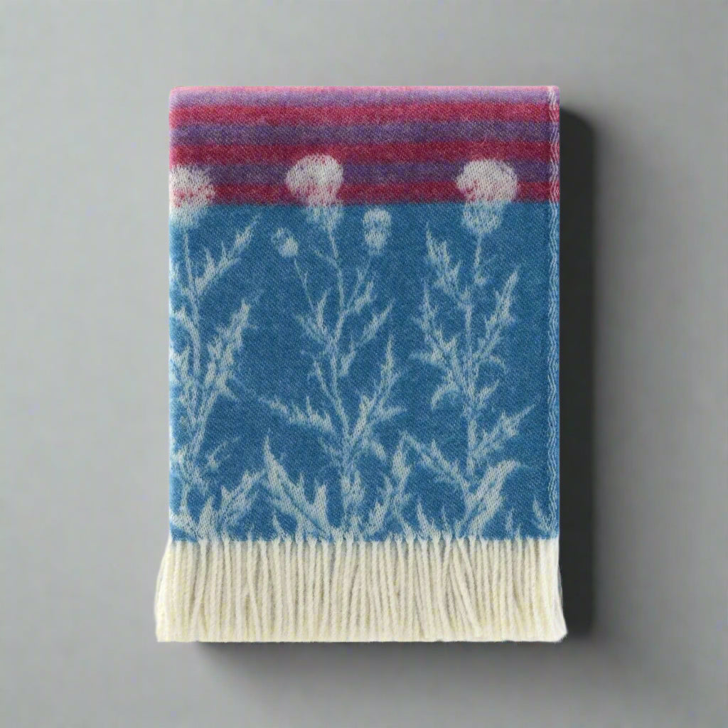 Thistle Wool Throw | Woven Blanket made from Pure Wool |