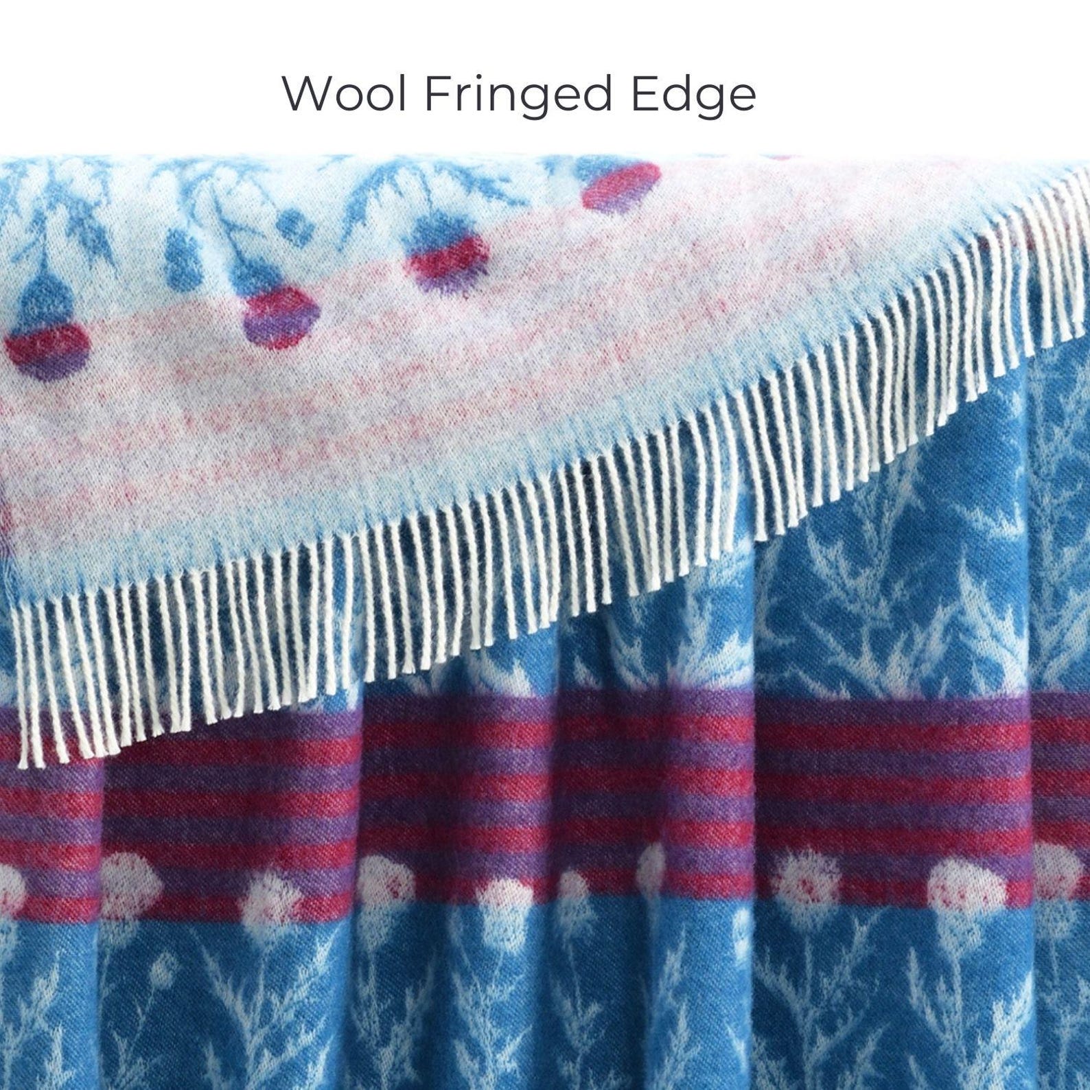Thistle Wool Throw | Woven Blanket made from Pure Wool |