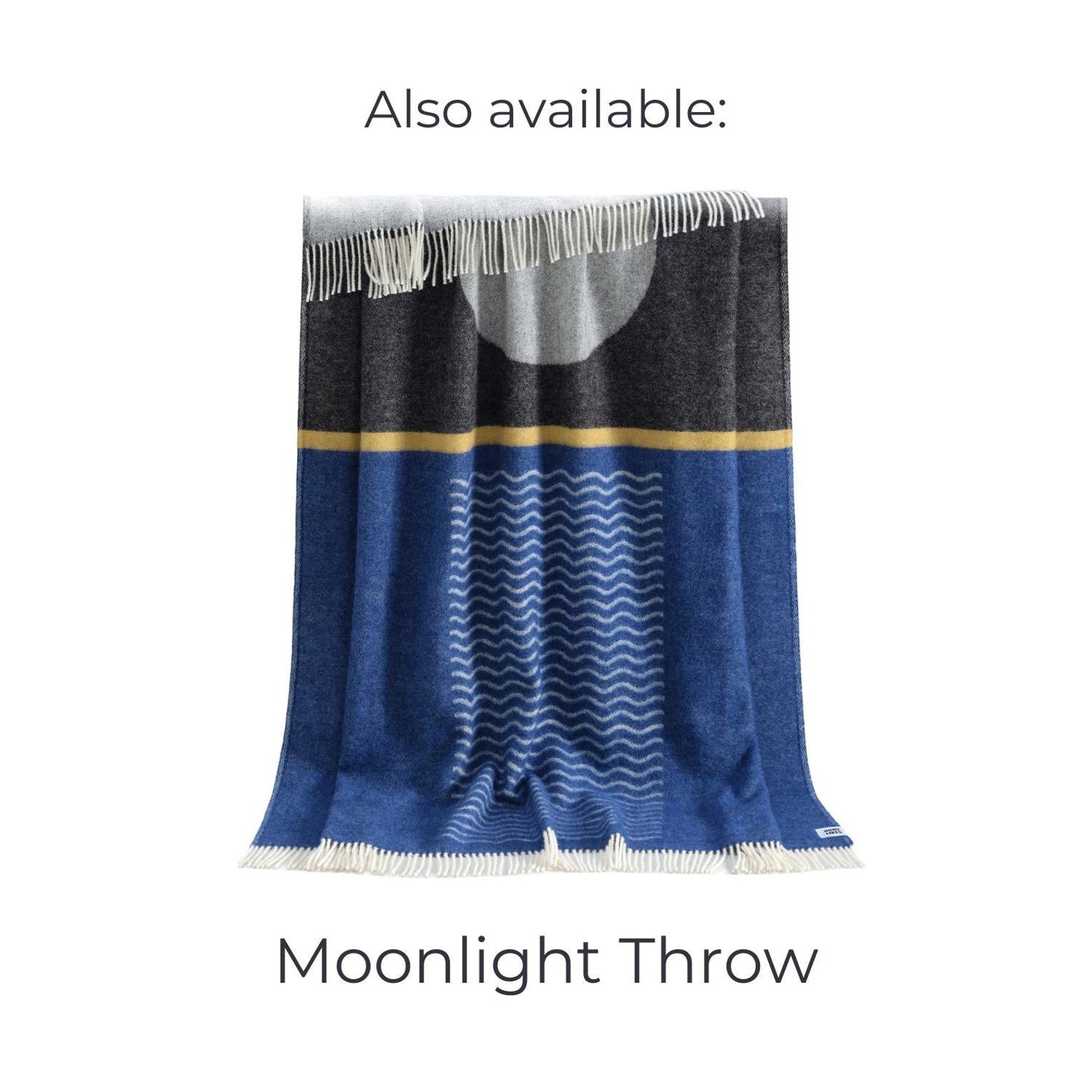 Sailing Knots Wool Throw | Woven Blanket made from Recycled Merino Wool |