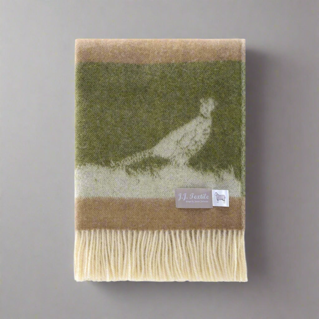 Country Wool Throw | Woven Blanket made from Pure Wool |