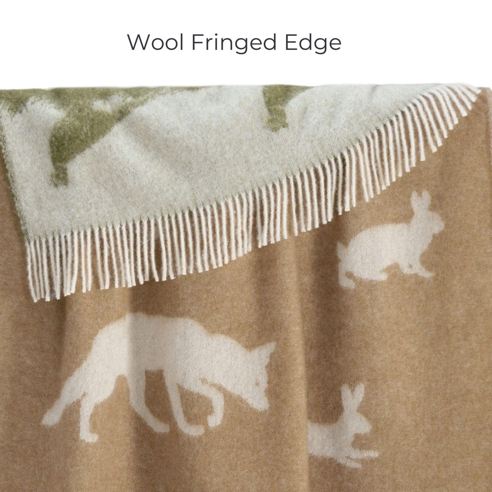 Country Wool Throw | Woven Blanket made from Pure Wool |