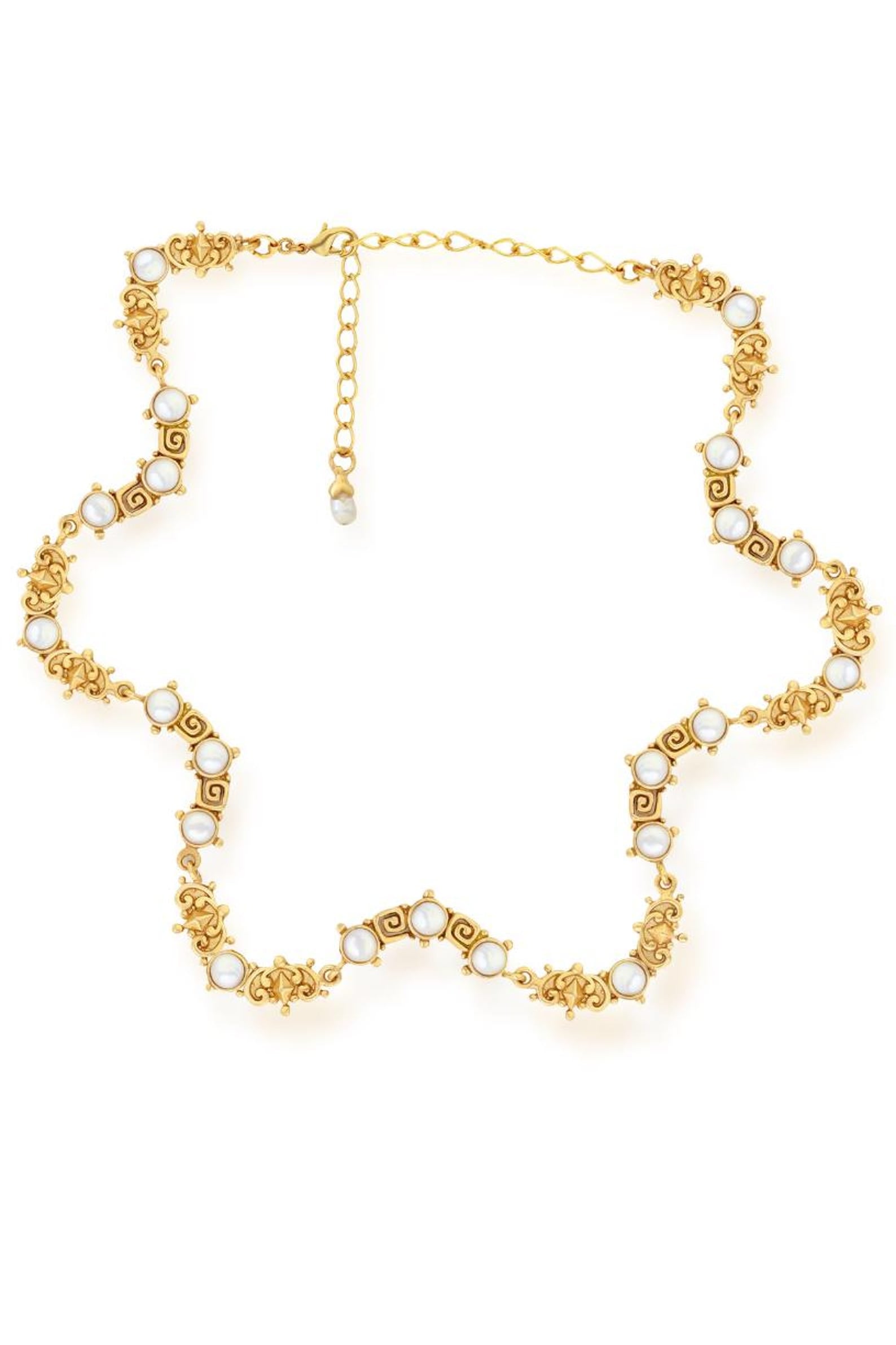 Statement Pearl Choker- Intricate Choker