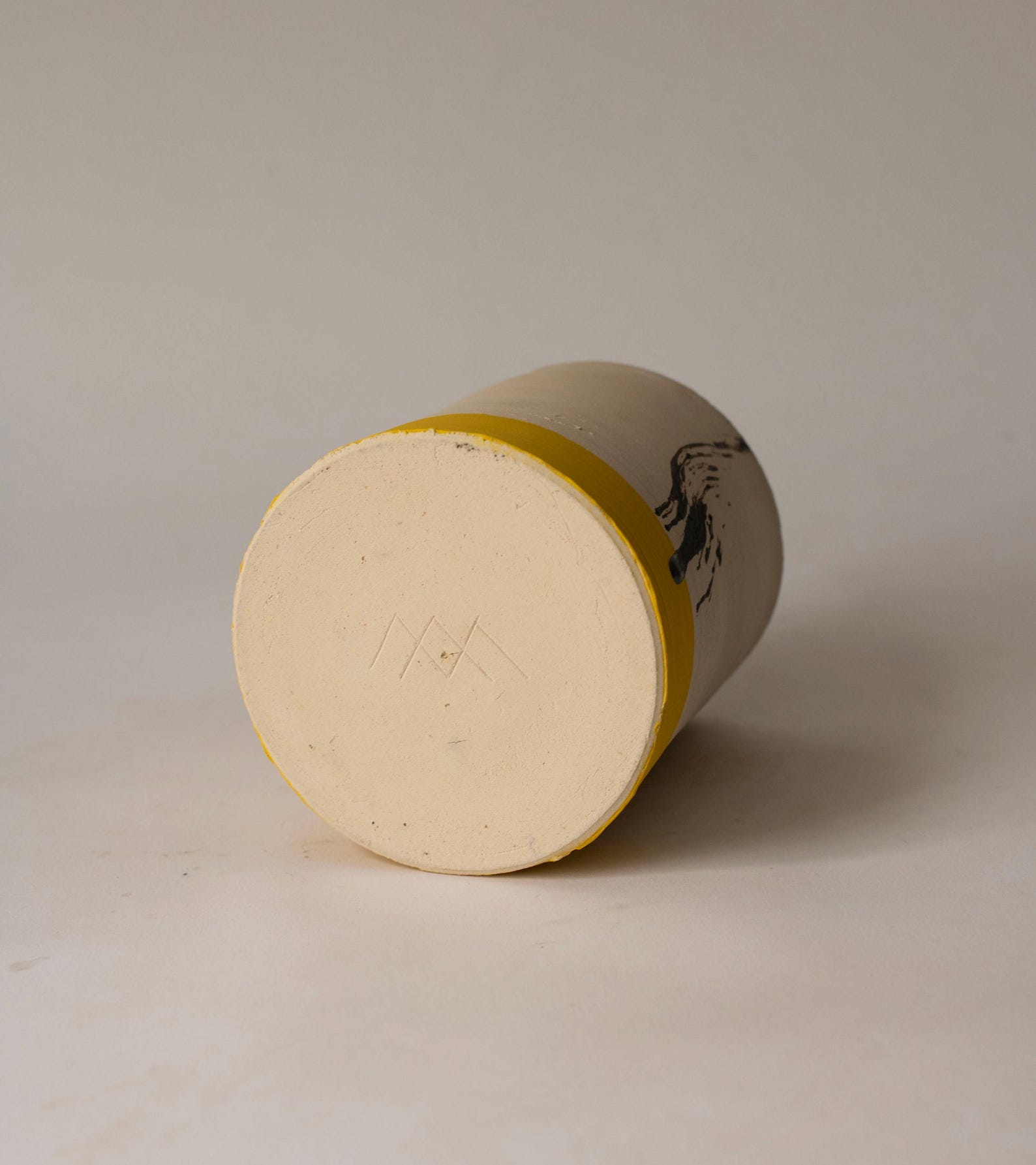 Decorative Cylindrical Ceramic Container