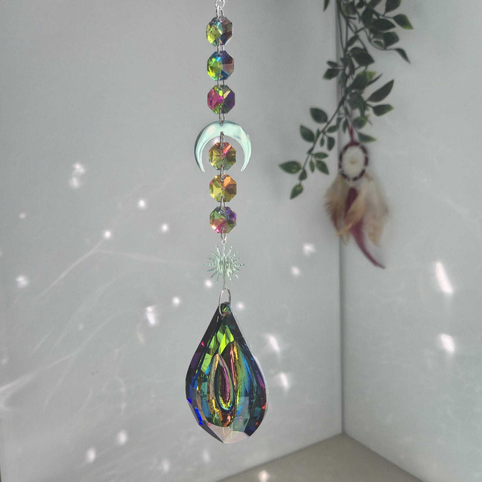 Crystal Suncatcher Prism - Multicolor - Large Suncatcher