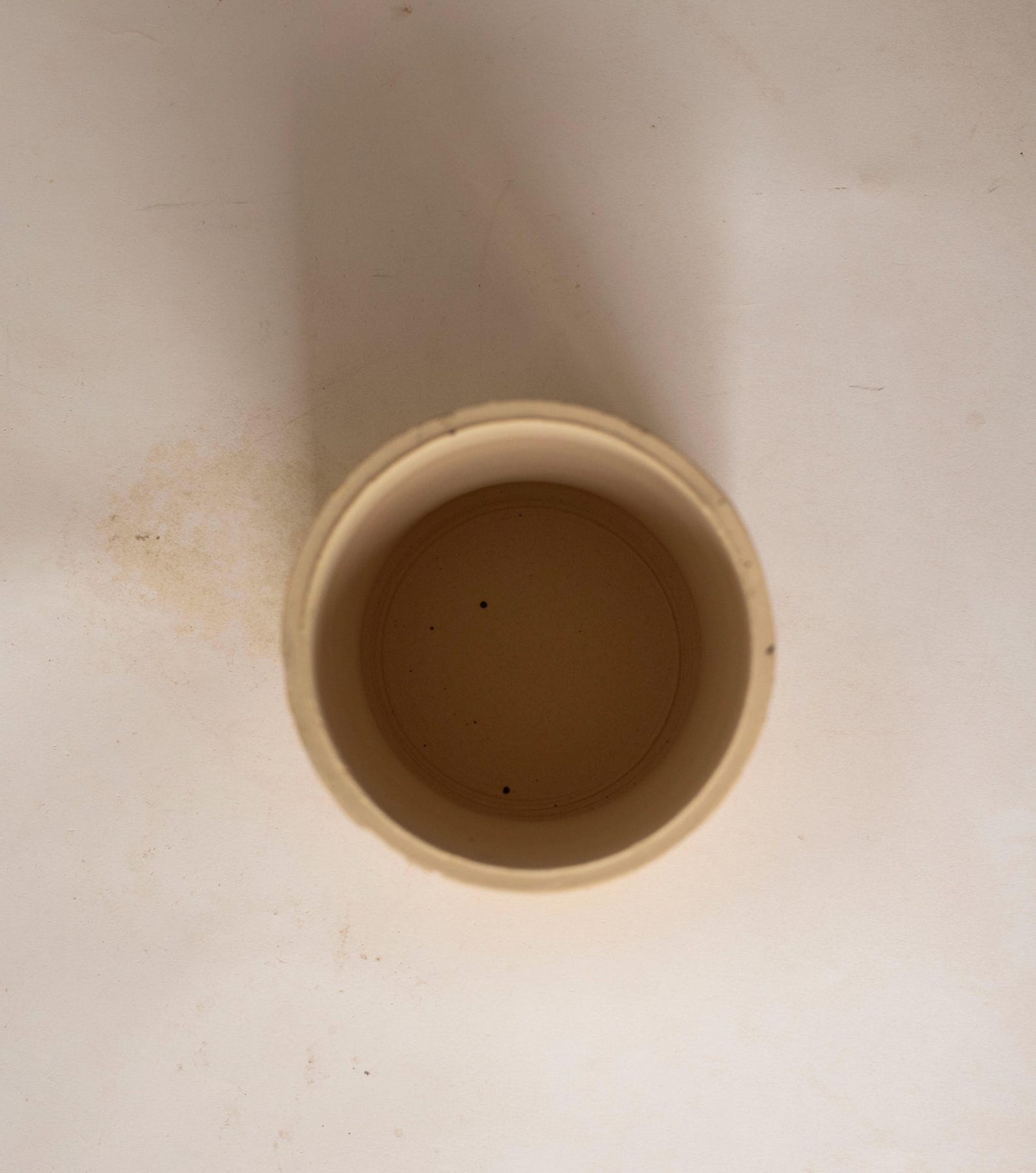 Decorative Cylindrical Ceramic Container