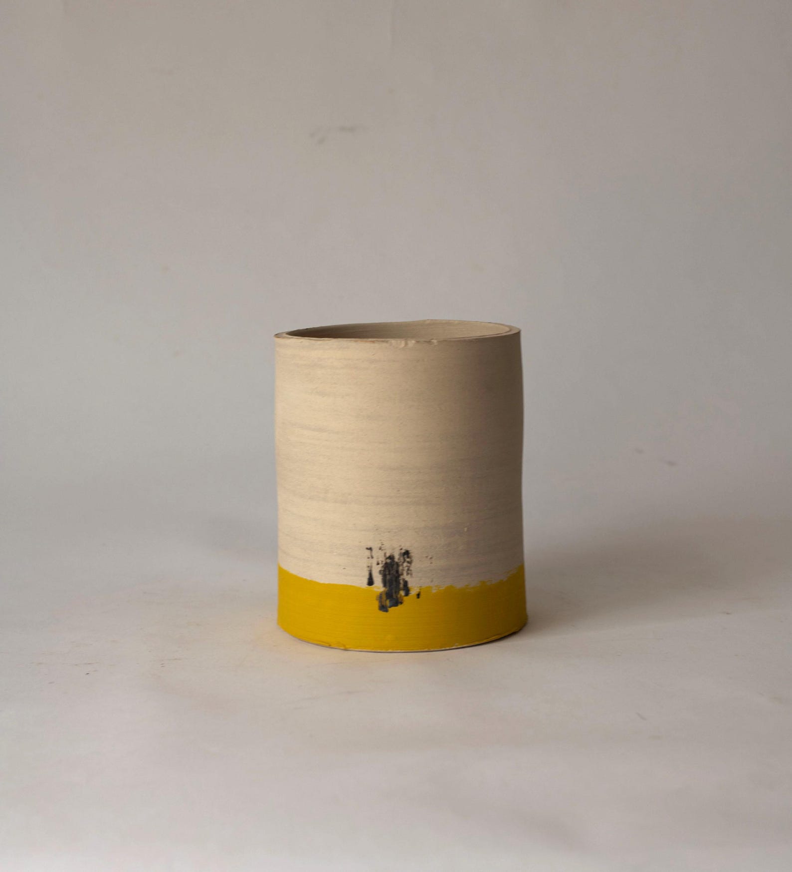 Decorative Cylindrical Ceramic Container