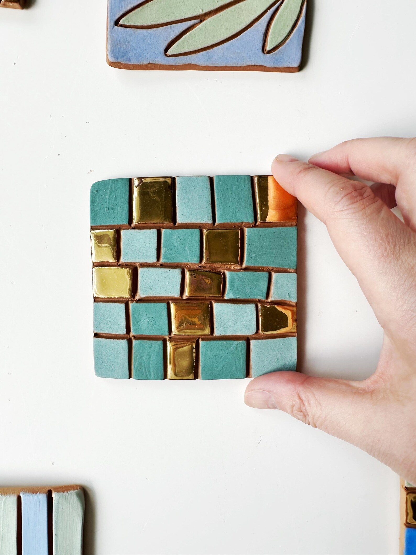 Golden Geometry Tile
