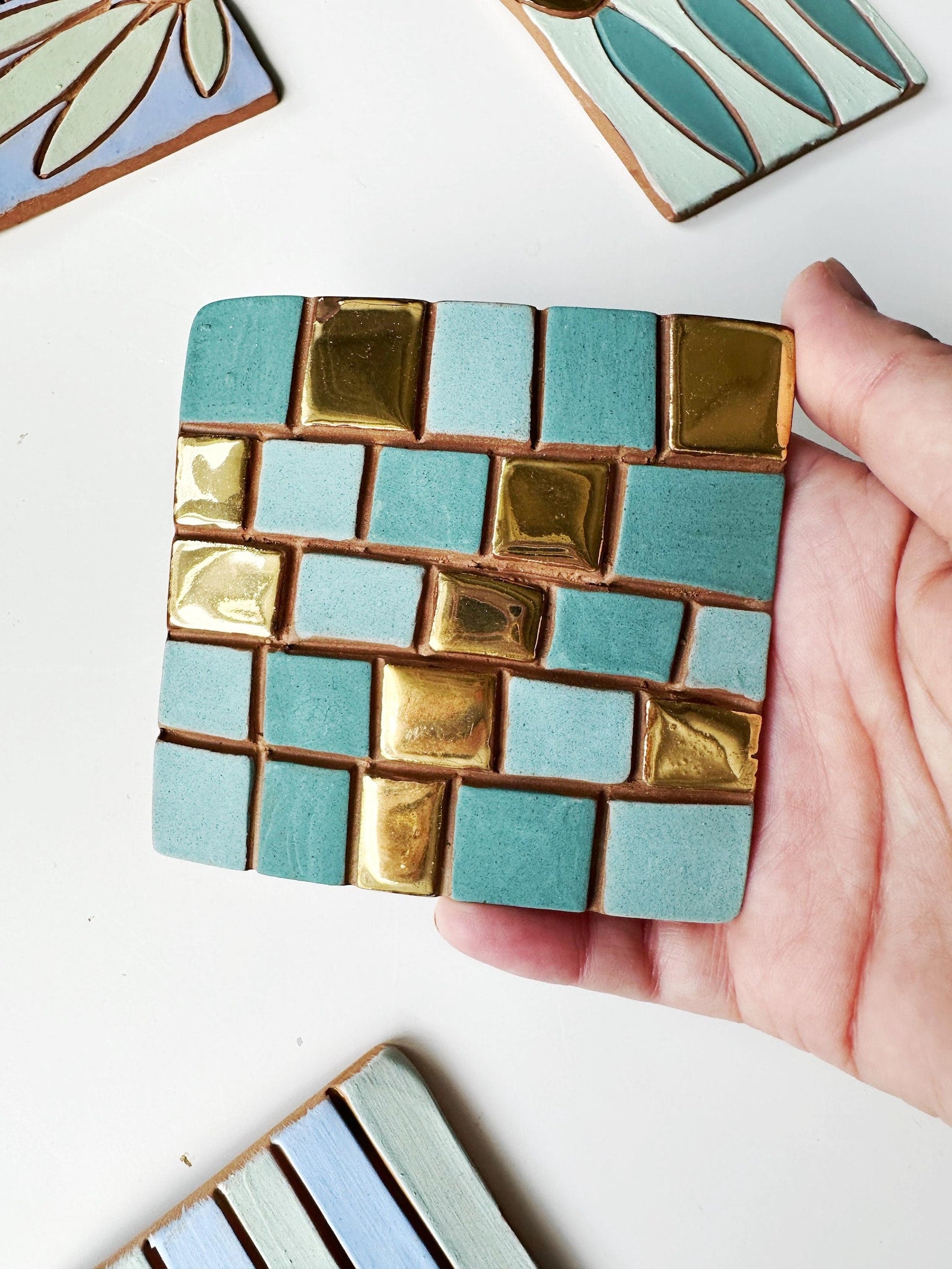 Golden Geometry Tile