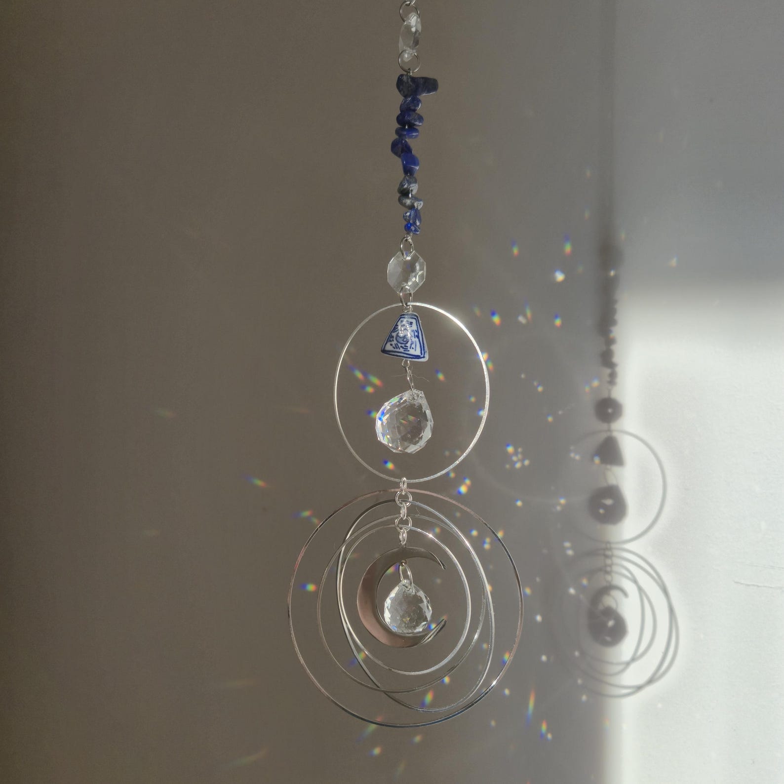 Grand Sun catcher cristal Feng shui LAPIS LAZULI
