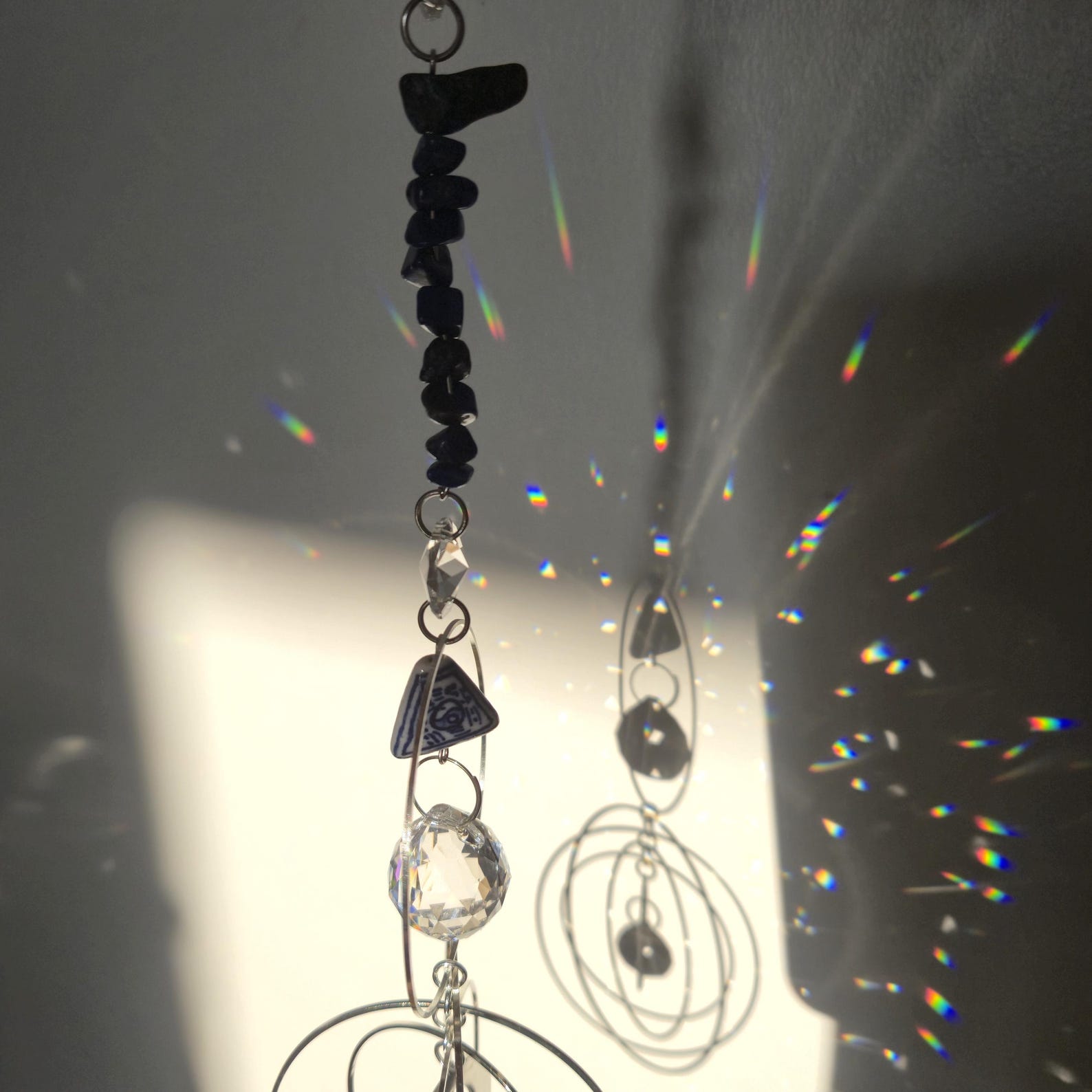 Grand Sun catcher cristal Feng shui LAPIS LAZULI