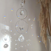 Mini Suncatcher ALYA – Steel and crystal butterfly Feng Shui