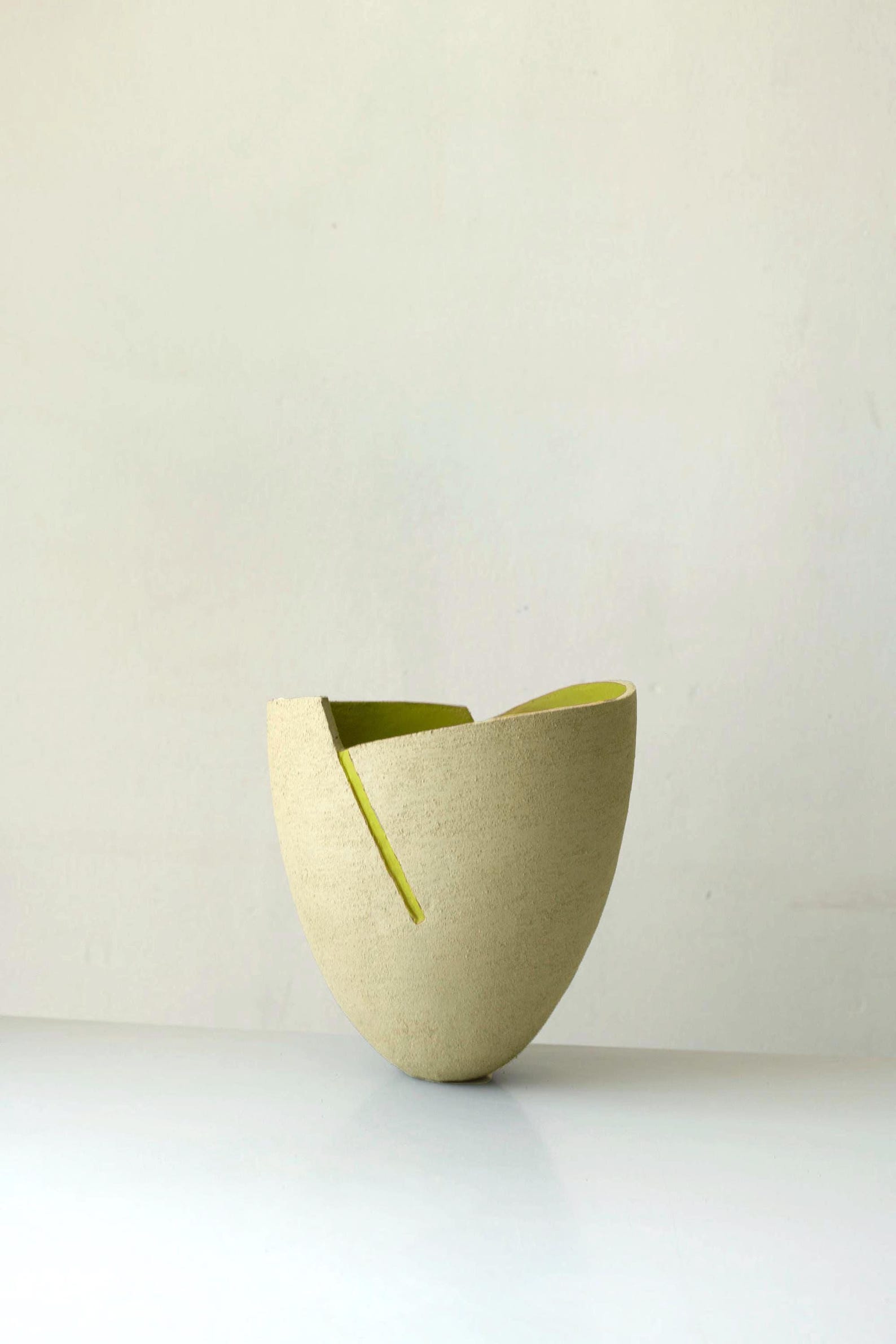 Contemporary Orange Ceramic Vase