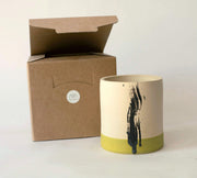 Decorative Cylindrical Ceramic Container