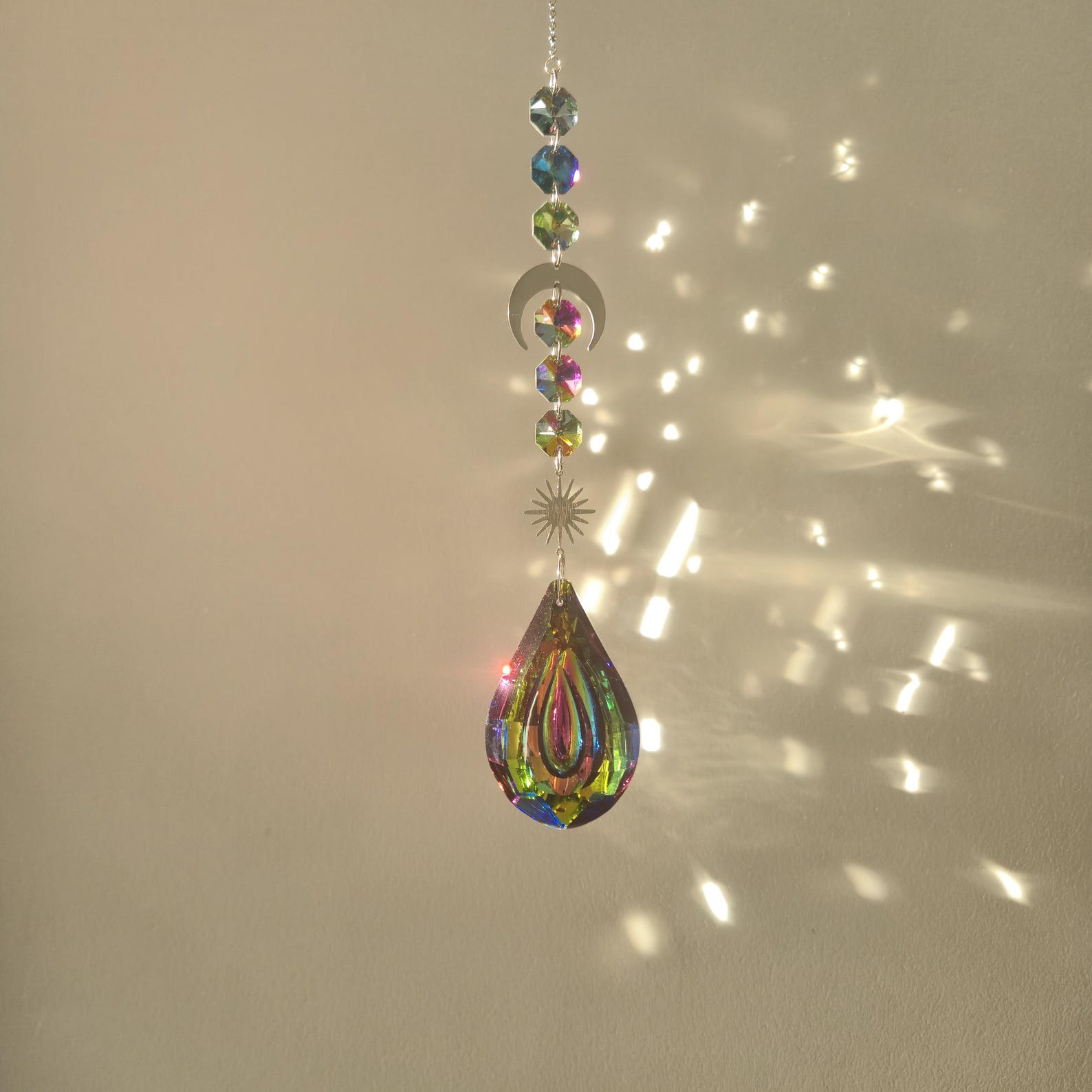 Crystal Suncatcher Prism - Multicolor - Large Suncatcher