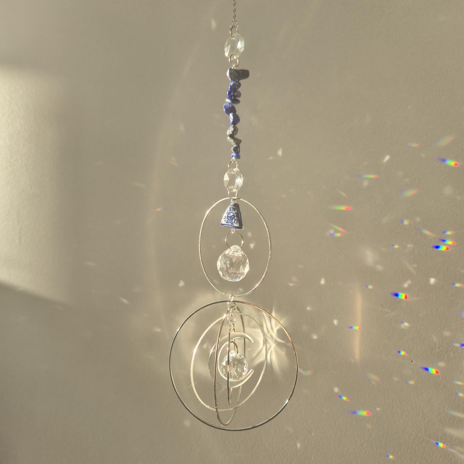 Grand Sun catcher cristal Feng shui LAPIS LAZULI