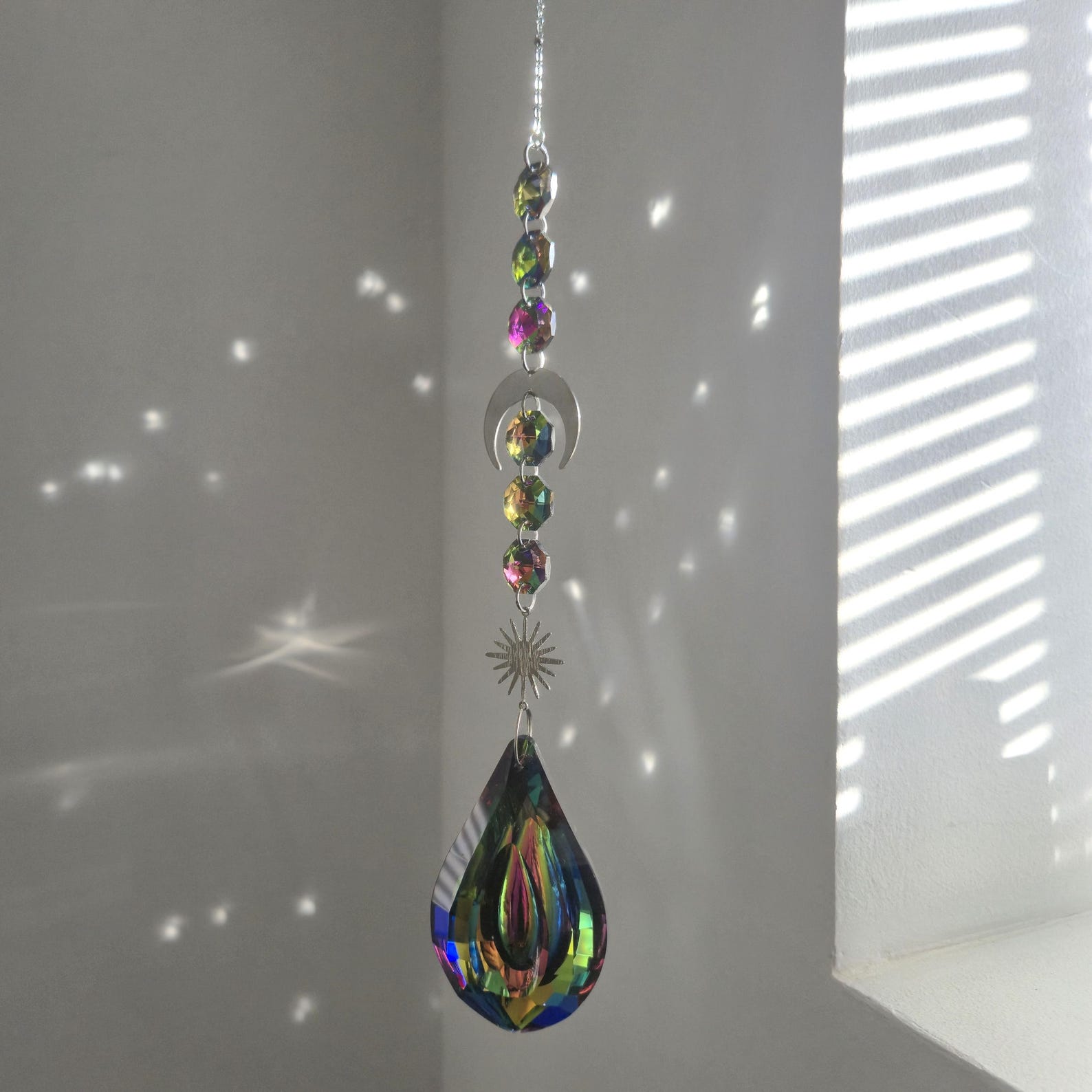 Crystal Suncatcher Prism - Multicolor - Large Suncatcher