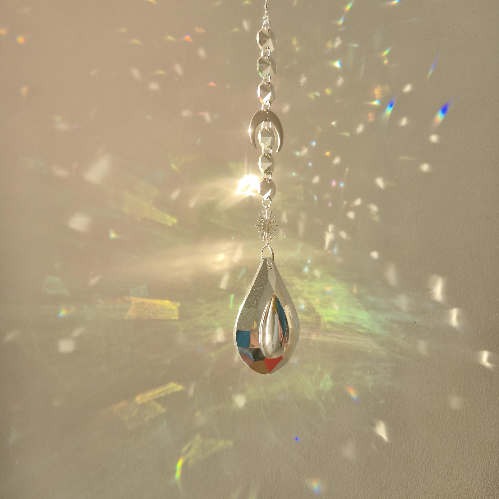 Crystal Suncatcher Prism - Multicolor - Large Suncatcher