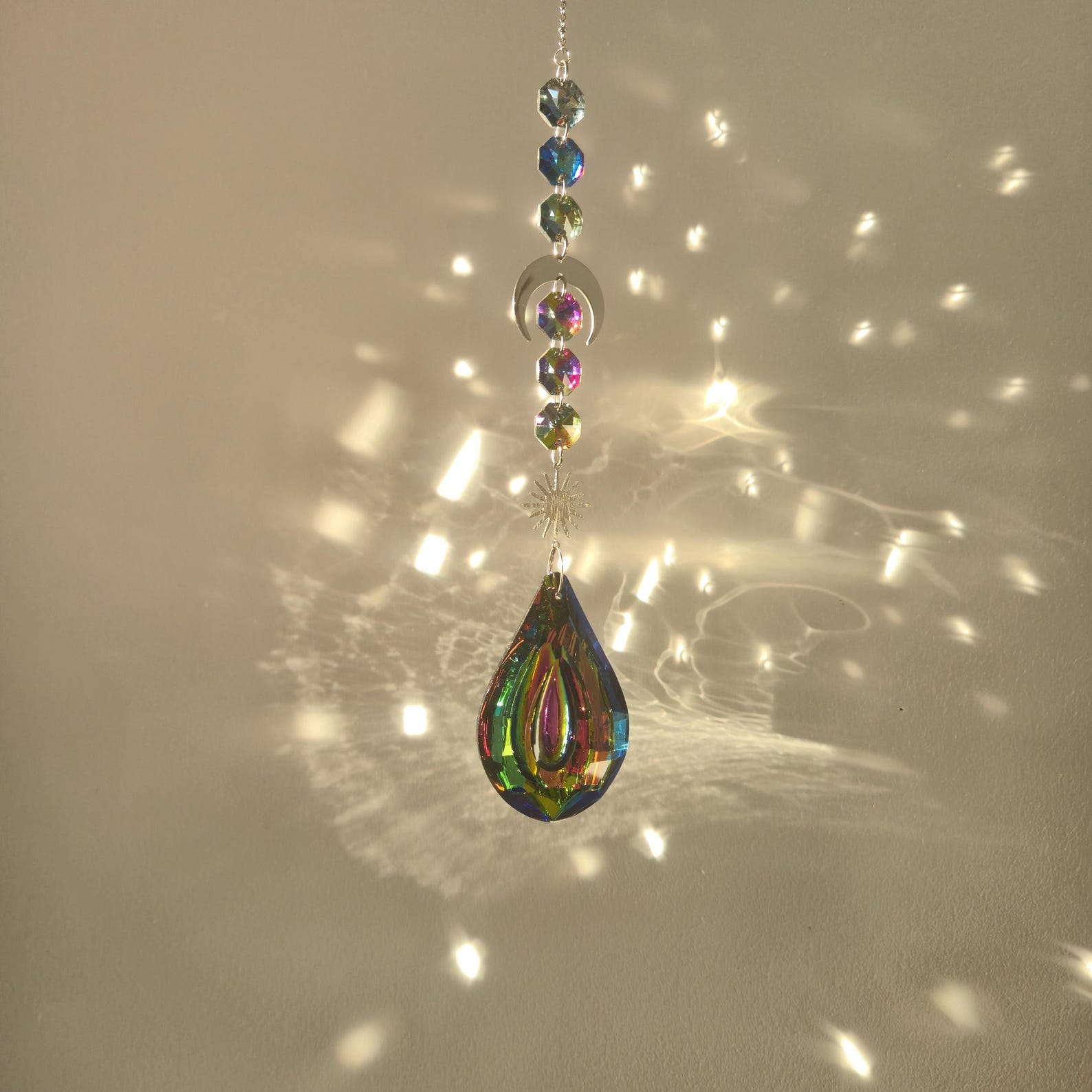Crystal Suncatcher Prism - Multicolor - Large Suncatcher