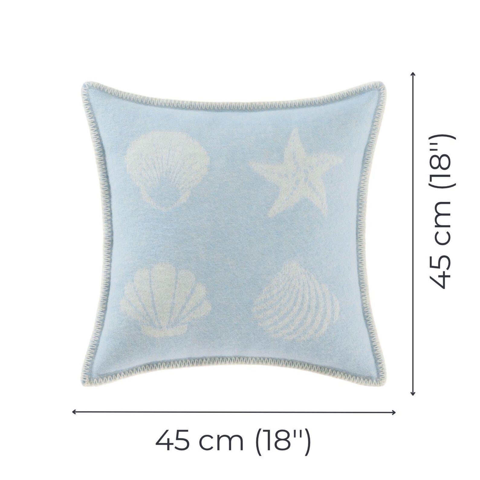 Seashells Cushion Cover | Woven from Pure Wool |