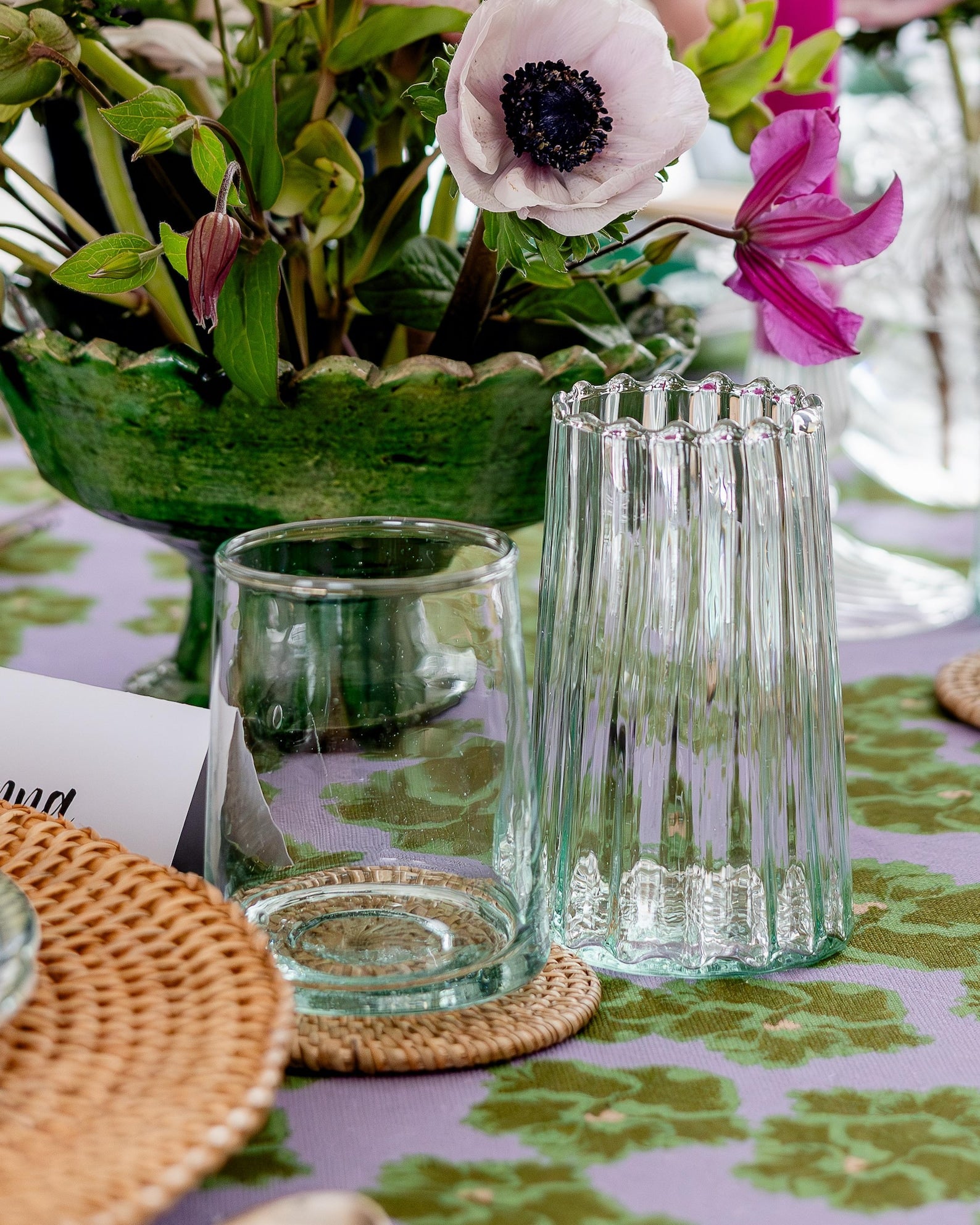 Recycled Moroccan Clear Highball Glass