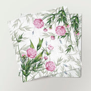Peonies Napkins Set | 100% Linen