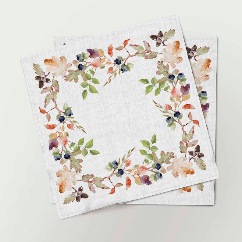 Fall/Autumn Napkins Set | 100% linen