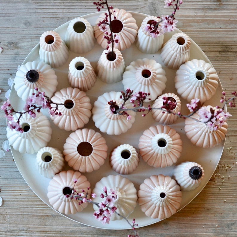 White And Pink Vase | Scandinavian Design Vase