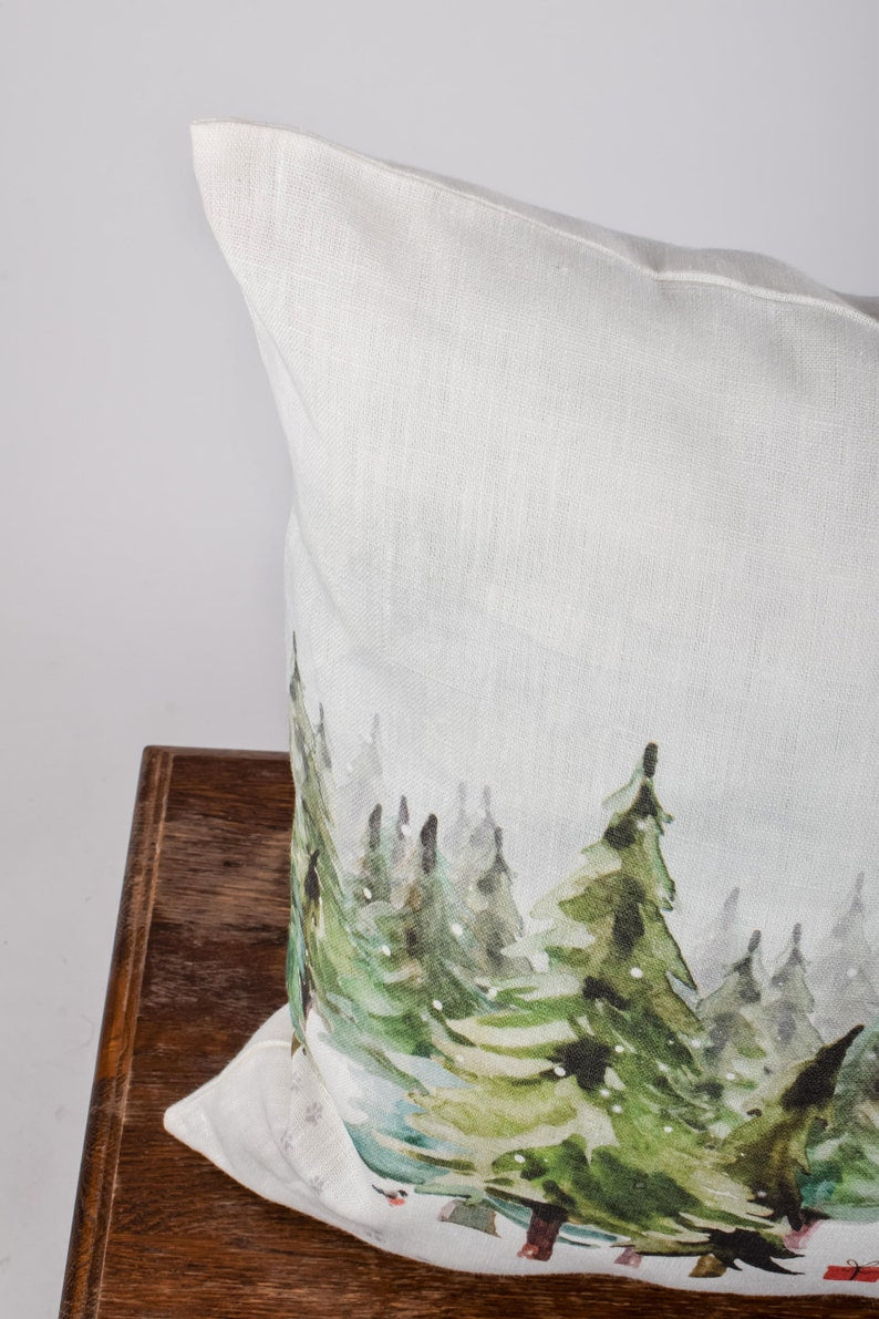 Paws in the Snow Cushion Cover