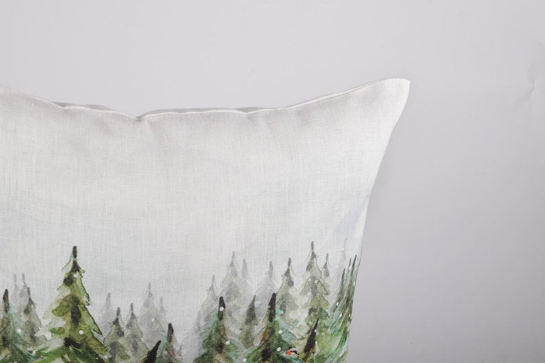 Paws in the Snow Cushion Cover