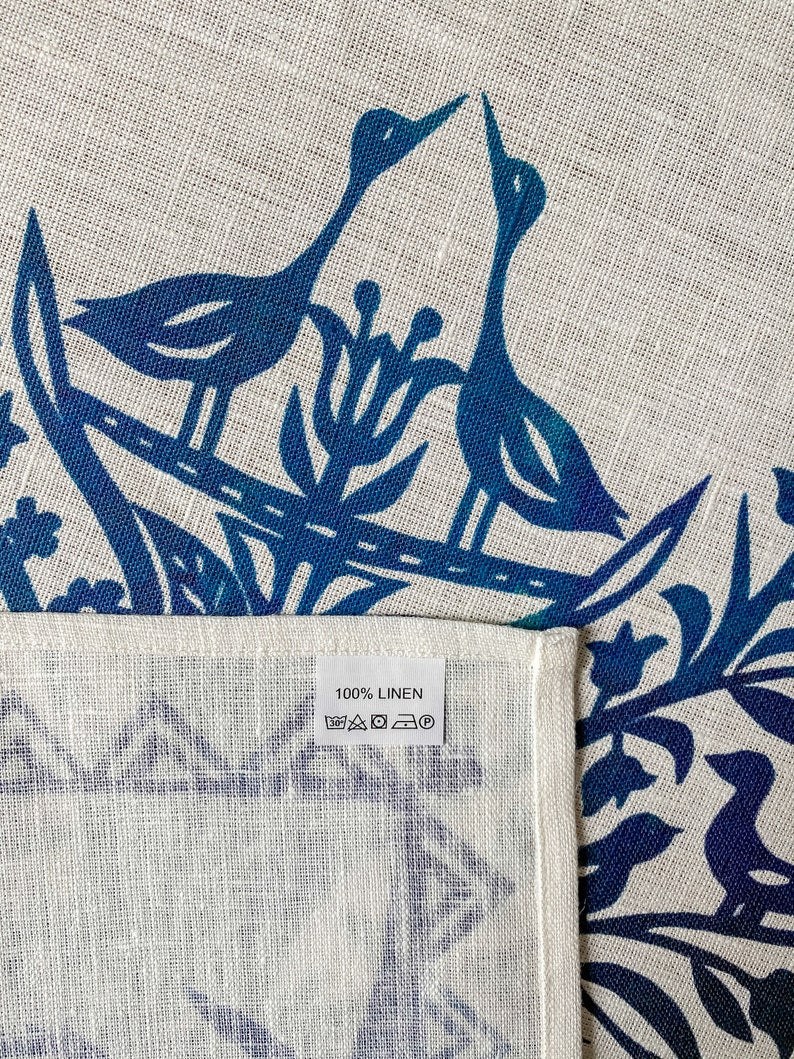 Handmade Traditional Folk table Runner | 100% Linen