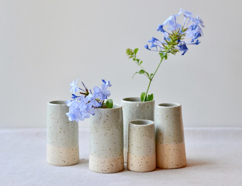Ceramic Vase Handmade | Speckled Vase - 2 vases