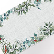 Eucalyptus Wreath Table Runner | 100% Linen