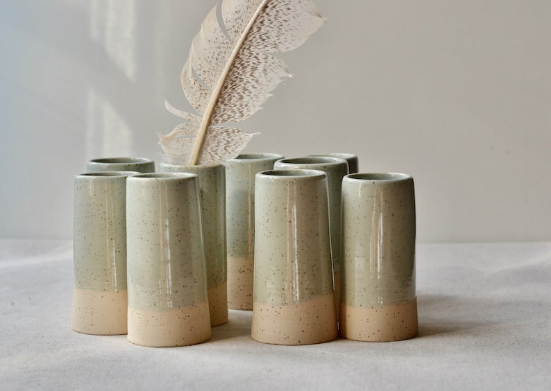 Ceramic Vase Handmade | Speckled Vase - 2 vases